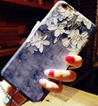 iPhone 7 cell phone case - Blue flowers