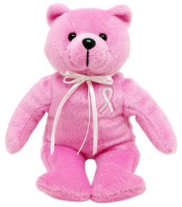 Breast Cancer Awareness Pink Teddy Bear - minimum qty 100 ($6.99 each)