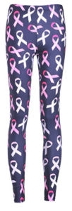Breast Cancer Awareness Leggings - minimum qty 100 ($13.33 each)