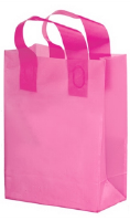 Breast Cancer Awareness Pink Shopping Bags - minimum qty 250 ($1.78 each)