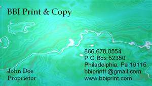 500 Business Cards without Logo - Green Agate