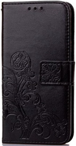 Cell phone clover-leaf black wallet - Iphone 7