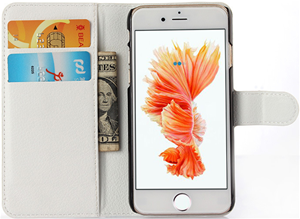 Cell phone white wallet - Iphone 6s Plus