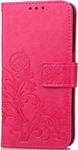Samsung S7 Cell phone clover-leaf red wallet
