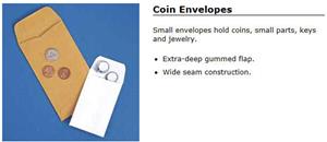 500 Envelopes - Coin