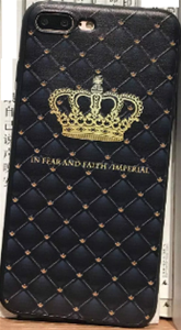 iPhone 7 cell phone case - Black crown