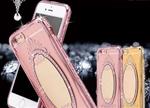 iPhone 6/6s cell phone cases with vanity mirror-Pink