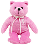 Breast Cancer Awareness Pink Teddy Bear - minimum qty 100 ($6.99 each)