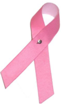 Breast Cancer Awareness Pink Lapel Ribbon - minimum qty 50 ($2.60 each)