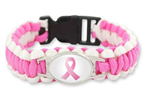 Breast Cancer Awareness Paracord Bracelet - minimum qty 100 ($2.99  each)